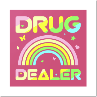 Pharmacy Drug Dealer Rainbow Pastel Colors Posters and Art